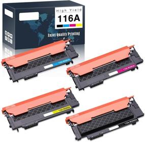 img 4 attached to 🖨️ HP 116A Toner Cartridge Set (W2060A, W2061A, W2062A, W2063A) for Color Laser MFP 179fnw, MFP 178nw, 150a, 150nw Printers - Black, Cyan, Yellow, Magenta, 4-Pack