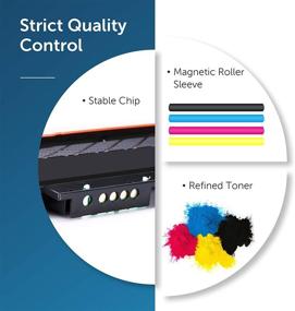 img 1 attached to 🖨️ HP 116A Toner Cartridge Set (W2060A, W2061A, W2062A, W2063A) for Color Laser MFP 179fnw, MFP 178nw, 150a, 150nw Printers - Black, Cyan, Yellow, Magenta, 4-Pack