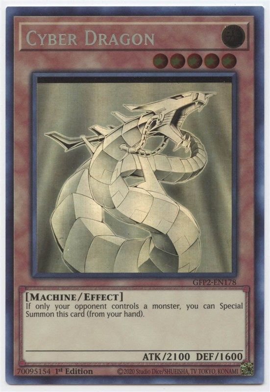 Logotipo de cyber dragon gfp2 en180 ghost rare