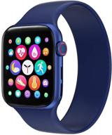 📱 olyrick smart watches: bluetooth 1.54ips large screen fitness tracker with heart pressure monitor - men women sports watch for android and iphone (bright blue case with blue band) logo