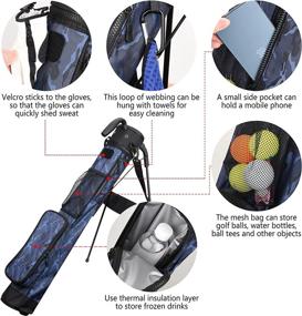 img 3 attached to Camouflage Stand Golf Bag Blue