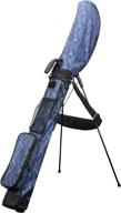 camouflage stand golf bag blue logo