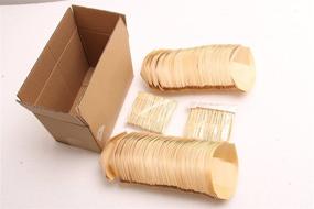 img 2 attached to Premium 4 Inch Bamboo Wooden Boat Bulk Pack with 200 pcs of Bamboo Stickers - Eco-friendly and Versatile