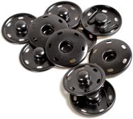 🔲 gunmetal black sew-on snap fasteners: 25/30mm 20pcs press studs sewing buttons (30mm) logo