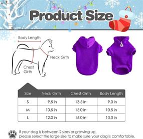 img 3 attached to 🐶 Cozy Dog Hoodie Pet Clothes, Soft and Insulating Dog Sweater with Leash Access, Dog Winter Coat, Cold Weather Clothing for Small Medium Dogs and Cats