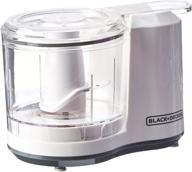 🔌 black+decker hc150w electric food chopper - efficient 1.5-cup one-touch white appliance логотип