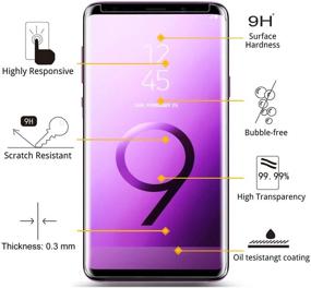 img 3 attached to 2-упаковка Защитная пленка для экрана Galaxy S9 Plus из закаленного стекла с легкой установочной планкой - iAnder 3D Curved, дружественная к чехлам.