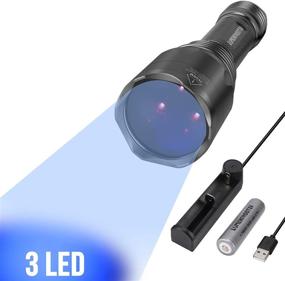 img 4 attached to 🔦 LUMENSHOOTER S3 365nm UV Flashlight: Perfect for Resin Curing, Rock Searching, Scorpion & Pet Urine Finding