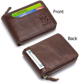 img 2 attached to Premium Leather Wallets with Antimagnetic Blocking - Essential Men's Accessories