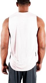 img 2 attached to Enhance Your Gym Performance with DEVOPS 3 Pack Men's Sleeveless Dri Fit Muscle Shirts