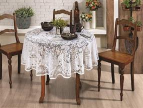 img 3 attached to Enhance Your Décor with AdonisUSA Alteza Tablecloth's Beautiful Floral Design