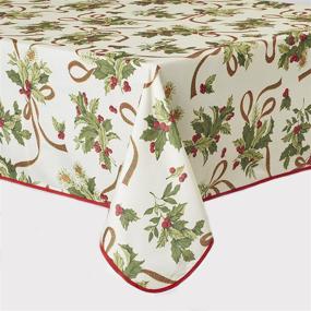 img 3 attached to 🎄 SEO-optimized Christmas Rectangle Tablecloth by Violet Linen