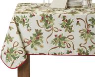 🎄 seo-optimized christmas rectangle tablecloth by violet linen logo