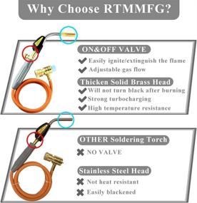 img 2 attached to 🔥 RTMMFG Self Ignition Propane Soldering Head: Efficient and Convenient Hose Included