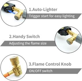 img 1 attached to 🔥 RTMMFG Self Ignition Propane Soldering Head: Efficient and Convenient Hose Included