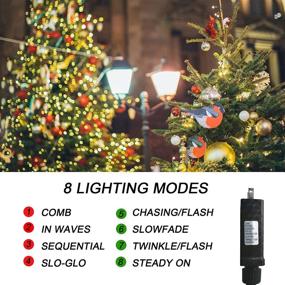 img 2 attached to 82 FT Christmas String Light 200 Led Tree Lights Waterproof Fairy String Lights With Thin PVC Wire For Indoor Outdoor Home Decoration (Green Wire Multicolored)