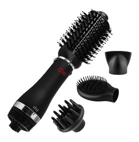 img 4 attached to 💨 Black CHI 4-in-1 Blowout Brush with Ceramic and Ion Technology: Volumizer