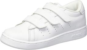 img 4 attached to 👟 Stylish and Supportive: K-Swiss Kids' Clean Court 3-Strap Sneaker