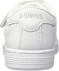 img 2 attached to 👟 Stylish and Supportive: K-Swiss Kids' Clean Court 3-Strap Sneaker