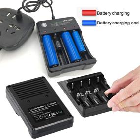 img 1 attached to Efficient 18650 Battery Charger for Multiple 🔋 Li-ion Batteries, 4 Bay Charging Dock (Battery not Included)