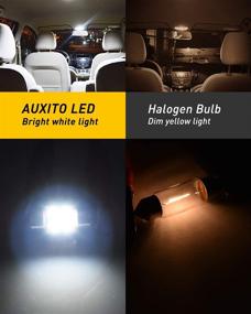 img 2 attached to AUXITO CANBUS Error Free LED Bulbs: Xenon White Replacement Pack for Map, Dome, License Plate Lights - 4-SMD 3030 Chipset 31mm (1.25 inch) DE3175 DE3021 Festoon (Pack of 4)