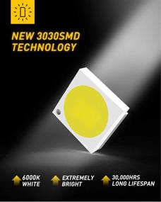 img 3 attached to AUXITO CANBUS Error Free LED Bulbs: Xenon White Replacement Pack for Map, Dome, License Plate Lights - 4-SMD 3030 Chipset 31mm (1.25 inch) DE3175 DE3021 Festoon (Pack of 4)