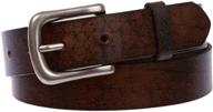 grain vintage genuine leather brown men's accessories and belts logo