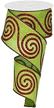 swirl christmas ribbon green rg0140970 crafting logo