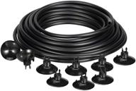 botaro aquarium airline tubing 3/16 inch, 26 feet flexible tubing with 9 pcs suction cups airline tubing clips/holders for aquarium,fish tank, black - enhanced seo-friendly product name logo