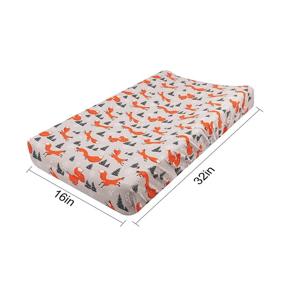 img 1 attached to 🎄 ALVABABY Christmas Stretchy Changing Pad Covers 2 Pack: Soft and Light Baby Cradle Mattress for Boys and Girls – Festive Bassinet Sheet for Holiday Delight - 2CZE09