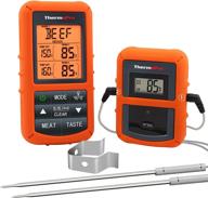 🌡️ thermopro tp20: wireless dual probe meat thermometer for smoker bbq grill logo