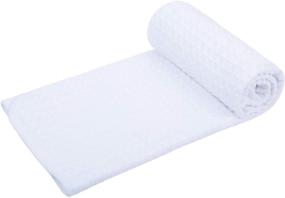 img 3 attached to SINLAND Microfiber Kitchen Dish Towel Hand Towel and All Kitchen Cleaning Cloth Quick Drying Waffle Weave 16inch X 24inch(3 Pack White): The Ultimate Kitchen Cleaning Solution!