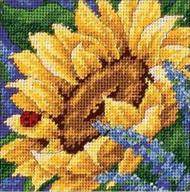 dimensions needlecrafts needlepoint sunflower ladybug logo