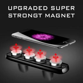 img 2 attached to 📱 Upgraded Magnetic Phone Car Mount - Air Vent Phone Holder with Strong Magnet - Durable Design - Compatible with iPhone X/8/8 Plus/7/7 Plus, Samsung Galaxy S9/S8/S7 & All Smartphones