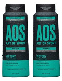 img 4 attached to 🚿 Art of Sport Activated Charcoal Body Wash for Men (2-Pack) - Victory Scent - Cool Eucalyptus Fragrance - Natural Botanicals Tea Tree Oil, Aloe Vera - Intensely Moisturizing - Sulfate Free - 16 fl oz: Ultimate Cleansing and Refreshment for Men