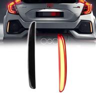 🚗 smoked lens led bumper reflector lights tail brake rear fog lamps for 2017-up honda civic hatchback, type-r or si 4-door sedan - gtinthebox logo