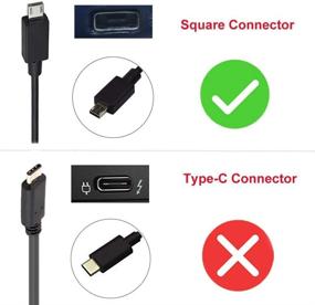 img 3 attached to 🔌 UL Listed AC Adapter for Asus C100 C100PA C100P C100PA-DB02 C100PA-RBRKT03 Chromebook Flip Notebook, P/N N24W-01 ADP-24EW B 0A001-00130700, Charger Power Supply Cord 7.5FT 24W 12V (Not Compatible with Type C)