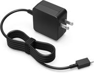 🔌 ul listed ac adapter for asus c100 c100pa c100p c100pa-db02 c100pa-rbrkt03 chromebook flip notebook, p/n n24w-01 adp-24ew b 0a001-00130700, charger power supply cord 7.5ft 24w 12v (not compatible with type c) logo