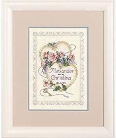 img 3 attached to 💑 United Hearts Wedding Record by Dimensions Needlecrafts: Counted Cross Stitch Masterpiece for Cherished Memories