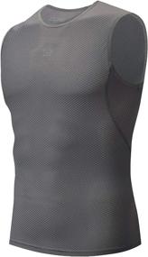 img 4 attached to bpbtti Men's Sleeveless Cycling Base Layer Bike Undershirt - Breathable, Superlight & Moisture Wicking