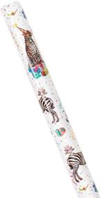 img 2 attached to 🎁 Vibrant Caspari Party Animals Gift Wrapping Paper - 30 in. x 5 ft. Roll for All Occasions