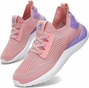 img 4 attached to Running Walking Sneakers Breathable Lightweight Women's Shoes for Athletic