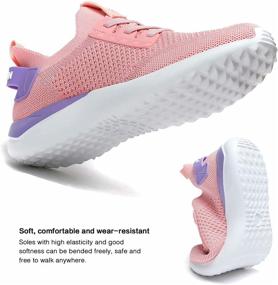 img 1 attached to Running Walking Sneakers Breathable Lightweight Women's Shoes for Athletic