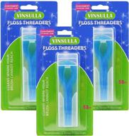 🦷 floss threaders for dental work: 150 count pack of 3 - braces, bridges, and implants logo