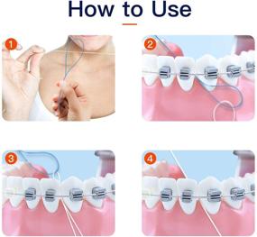 img 1 attached to 🦷 Floss Threaders for Dental Work: 150 Count Pack of 3 - Braces, Bridges, and Implants