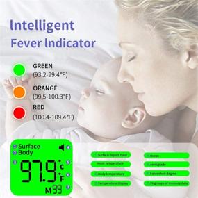 img 1 attached to 🌡️ Amerzam Non Contact Forehead Infrared Thermometer for Adults – Accurate Touchless Temperature Readings for Baby, Kids, and More (Purple)