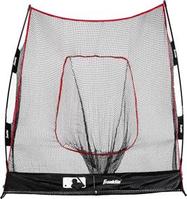 img 4 attached to ⚾ Superior Performance: Franklin Sports MLB 7' x 7' Flexpro Baseball Net