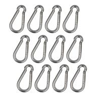 stainless carabiner keychain camping feeders logo