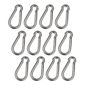 img 4 attached to Stainless Carabiner Keychain Camping Feeders