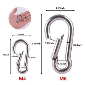 img 3 attached to Stainless Carabiner Keychain Camping Feeders